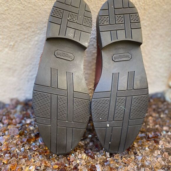 🥾KENNETH COLE NEW YORK MENS LACE UP LEATHER SHOES in light brown - Size 8 - Picture 2 of 11